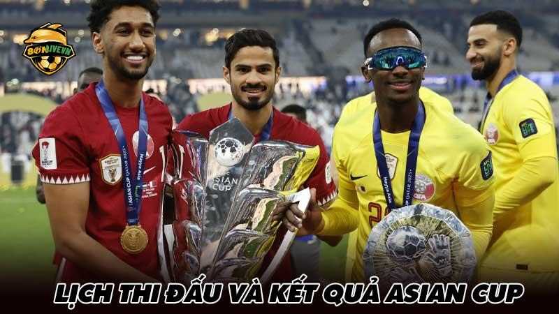 Lịch thi đấu và kết quả Asian Cup